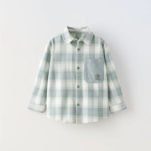 Zara Plaid Pocket Shirt